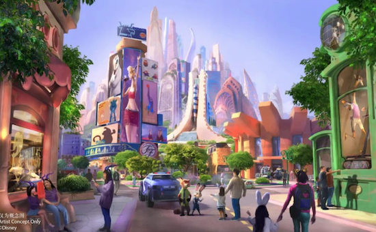 上海迪士尼度假区 将打造"疯狂动物城"主题园区