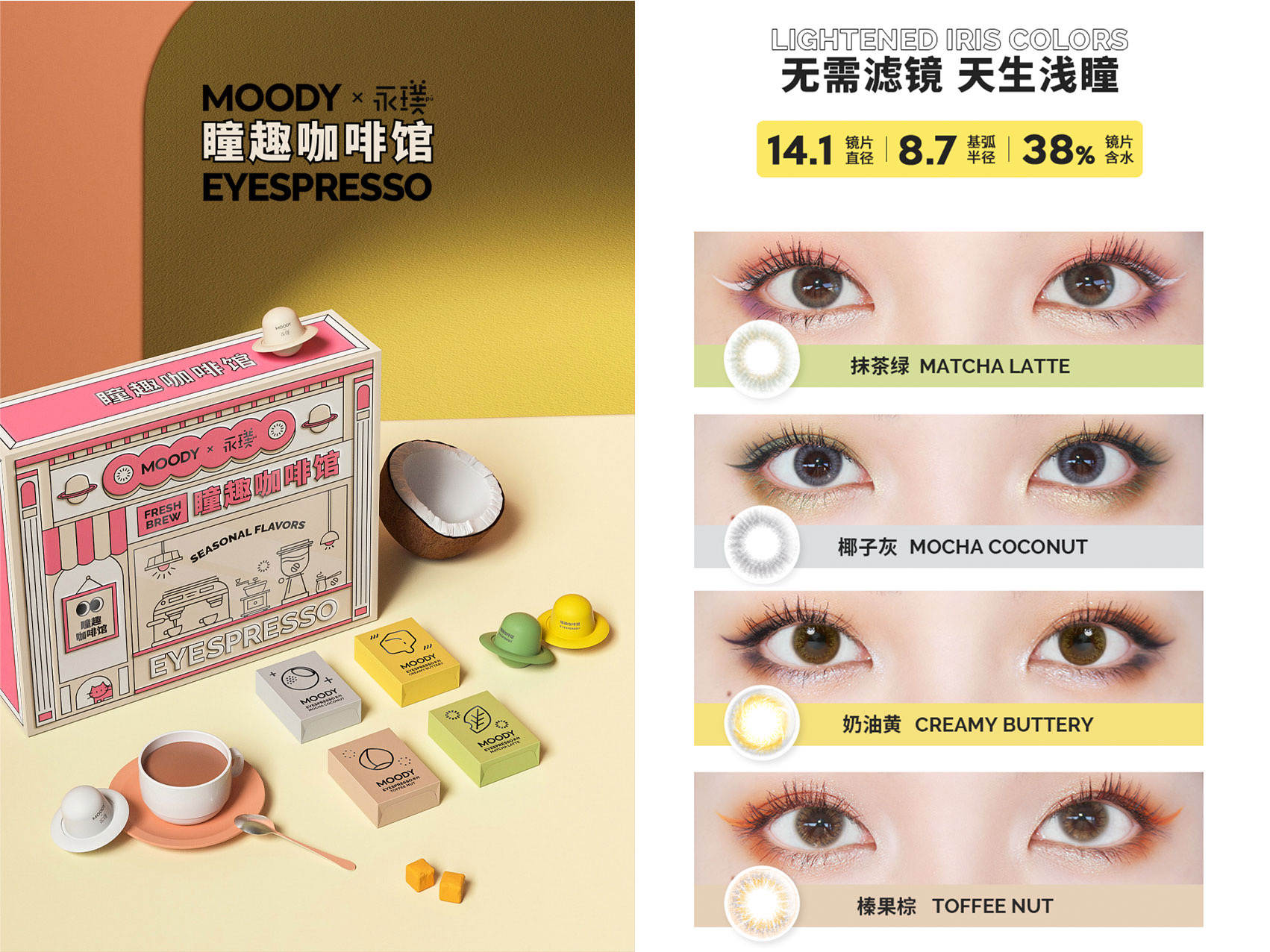 美瞳品牌MOODY完成6000万两轮融资产品上线半年天猫销售破千万