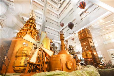 国内首个蒸汽朋克动力装置展亮相朝阳大悦城