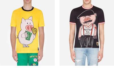 Dolce&Gabbana又辱华？品牌推出中国猪年T恤引争议