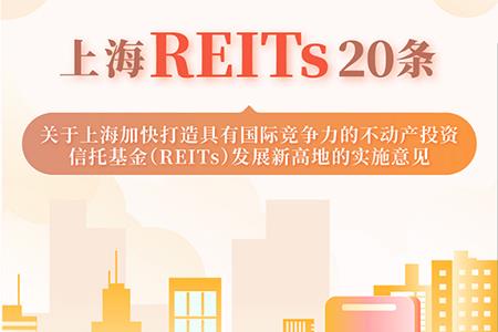 ”上海REITs20条“正式发布 打造REITs产品发行交易首选地