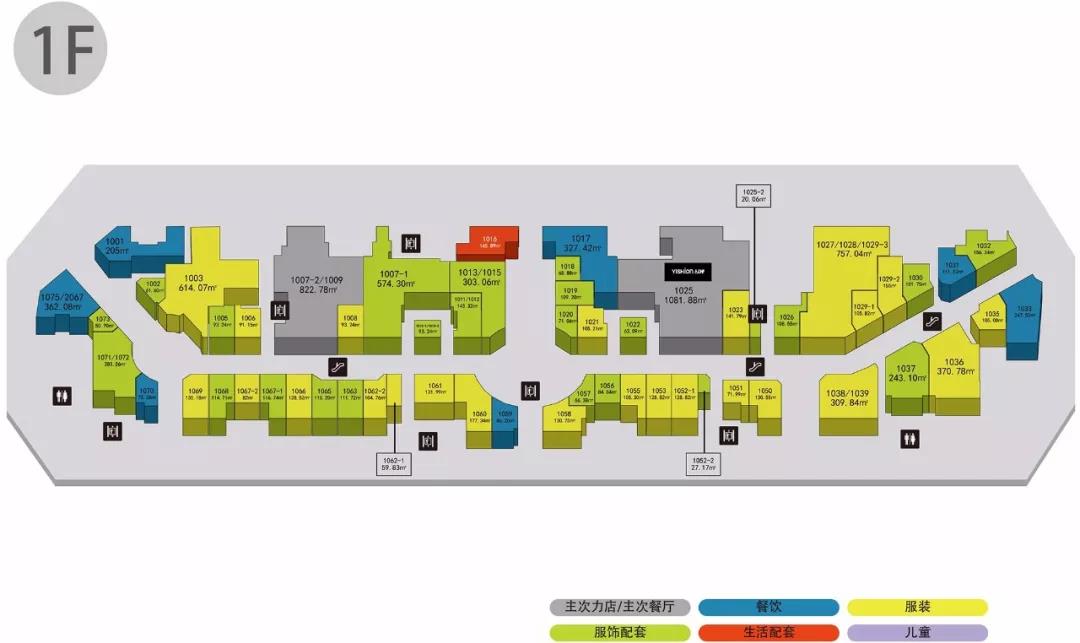 桐乡吾悦广场同样注重动线与业态布局之间的协调性,每一楼层都是根据
