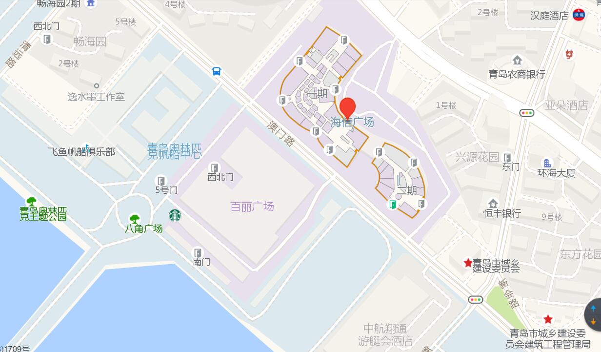 青岛海信广场地图图片