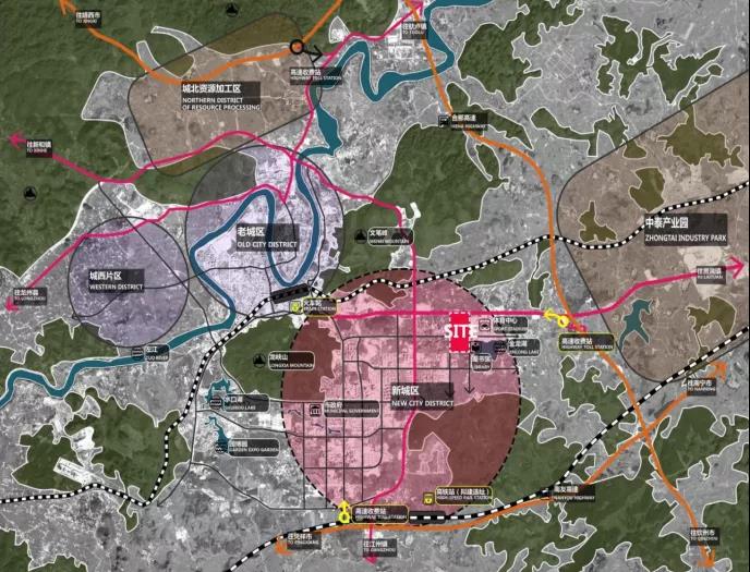 崇左中泰产业园规划图图片